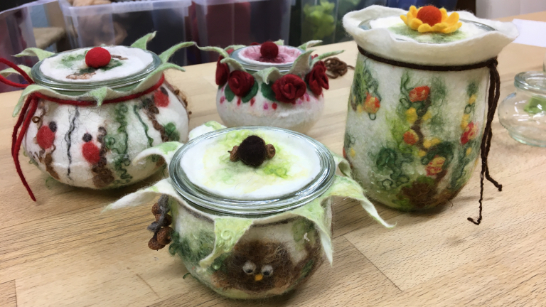 Weckgläser (Gefässe umfilzen)